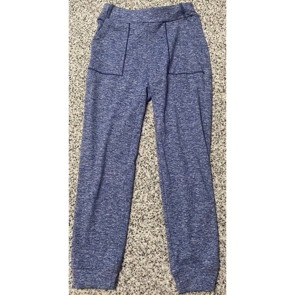 Athleta Girl Soft Luxe Elastic Waist Blue Jogger Sweat Pants Youth Small YS 7